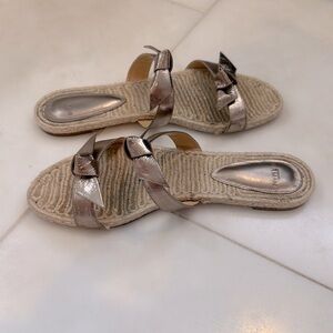 Alexandre Birman Leather Bow Sandals